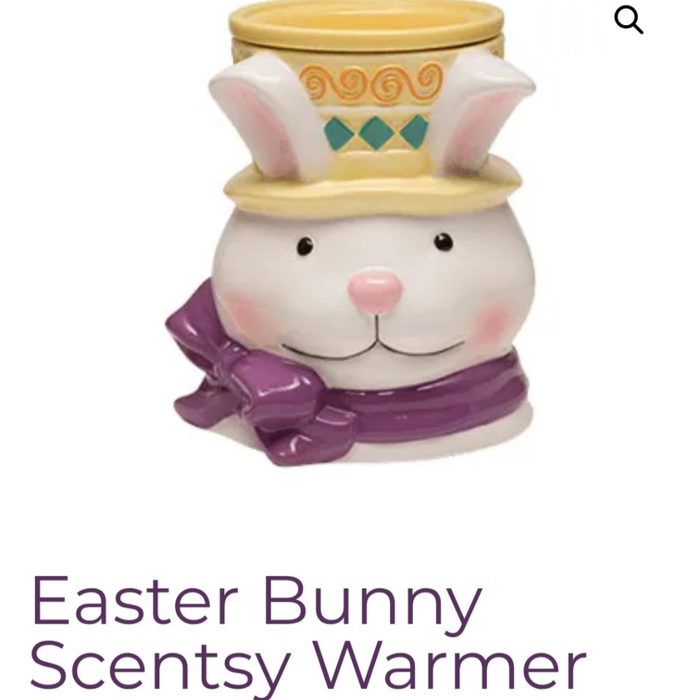 Scentsy Easter Bunny Warmer Full Size - Purple and Yellow